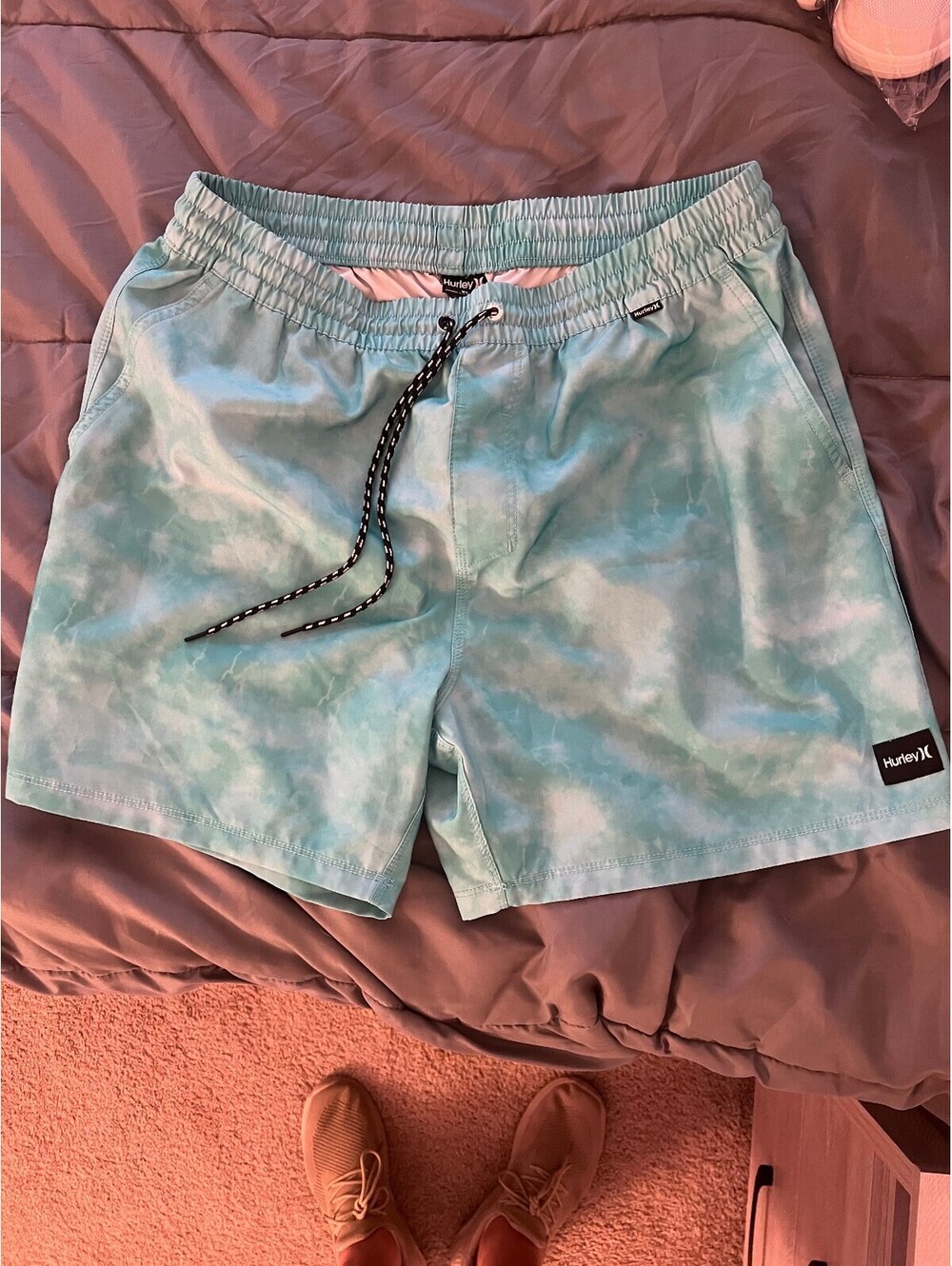 Hurley Men's Tie-Dye Swim Trunks with Elastic size XL